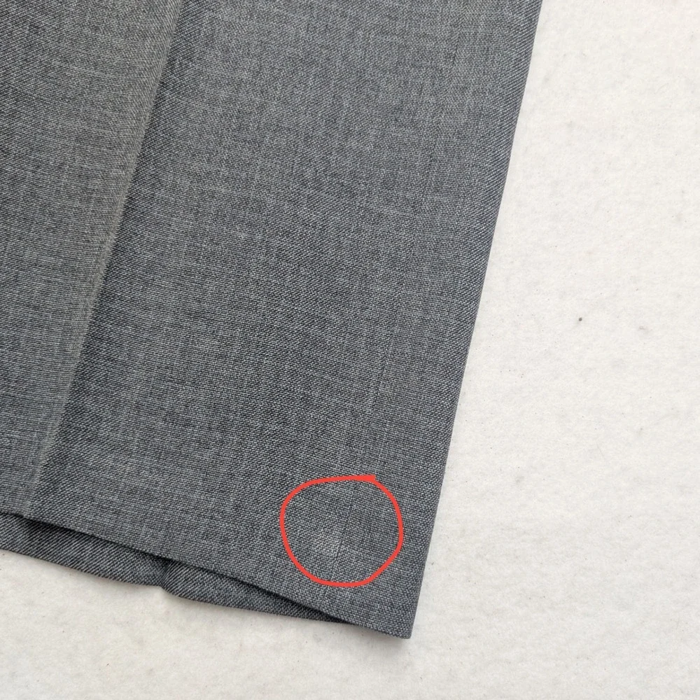 Vintage Levis Action Slacks Mens 35x32.5 Gray Dress Pants Trousers Straight Leg